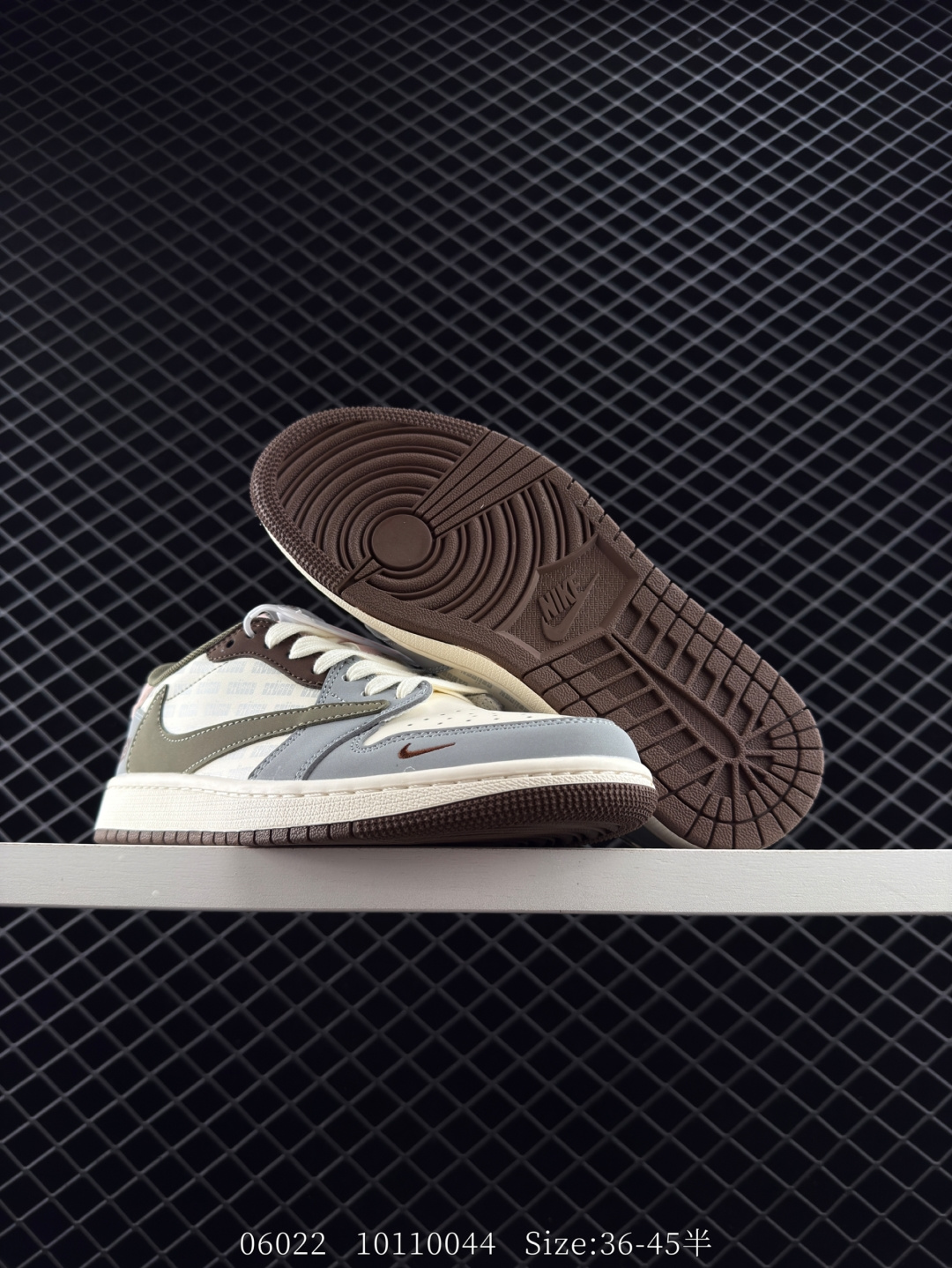 fragment design x Travis Scott x Nike Air Jordan 1 Low OG SP”Black/Green Toe“